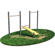 Скамья для пресса с двумя турниками (модерн.) СВС-26-М