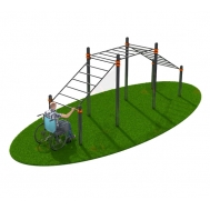 Рукоход трехуровневый, адаптированный для инвалидов-колясочников СВС-134