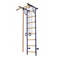 Детская шведская стенка ДСК Пионер С2НМ сине/желтый, фото 1