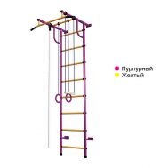Детская шведская стенка ДСК Пионер С2НМ пурпурно/желтый, фото 1