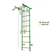 Детская шведская стенка ДСК Пионер С2НМ зелено/желтый, фото 1