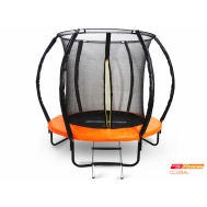 Батут GLOBAL SLF 6 футов с внутренней сеткой и лестницей