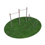 Двойной турник с гнутыми брусьями СВС-79