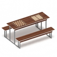 НАРДЫ + ШАХМАТЫ столик взрослый МФ 32.01.04