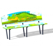 Скамейка КРОКОДИЛ для детской площадки МФ 41.01.01