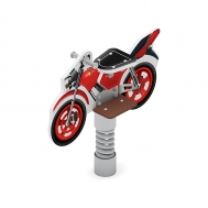 МОТОЦИКЛ (красный) качалка на пружине ИО 22.03.01-02