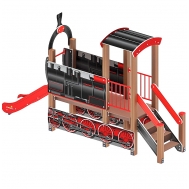 ПАРОВОЗИК детский игровой комплекс ДИК 1.03.5.01-11 (H=750)
