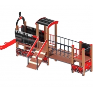 ПАРОВОЗИК детский игровой комплекс ДИК 1.03.5.01-12 (H=750)