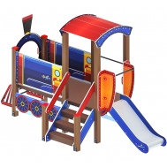 ПАРОВОЗИК детский игровой комплекс ДИК 1.03.5.01-01 (H=750)