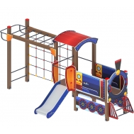ПАРОВОЗИК детский игровой комплекс ДИК 1.03.5.04-01 (H=750)