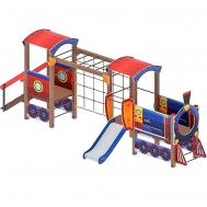 ПАРОВОЗИК детский игровой комплекс ДИК 1.03.5.03-01 (H=750)