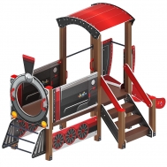 ПАРОВОЗИК детский игровой комплекс ДИК 1.03.5.01-02 (H=750)