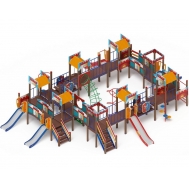 ЗАМОК детский игровой комплекс ДИК 2.18.11-01 (H=1200 H=900)