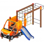 МАШИНКА С ГОРКОЙ 2 детский игровой комплекс ДИК 1.03.1.02-01 (H=750)