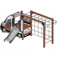 МАШИНКА С ГОРКОЙ 2 детский игровой комплекс ДИК 1.03.1.02-02 (H=750)