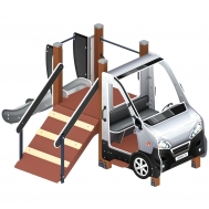 МАШИНКА С ГОРКОЙ 4 детский игровой комплекс ДИК 1.03.1.04-02 (H=750)