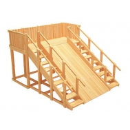 Зимняя горка ЗИМА WOOD-4 Савушка (скат 3 м)