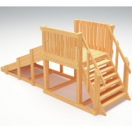 Зимняя горка ЗИМА WOOD-1 Савушка (скат 2,3 м)