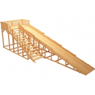 Зимняя горка ЗИМА WOOD-8 Савушка (скат 9 м)