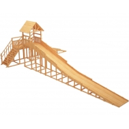 Зимняя горка ЗИМА WOOD-10 Савушка (скаты 6 и 12 м)