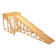 Зимняя горка ЗИМА WOOD-6 Савушка (скат 8 м)