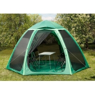 Летняя палатка-шатер ЛОТОС Опен Эйр-М (2 входа; стеклокомпозитный каркас)