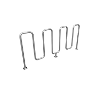 Велопарковка «Квадро» из нержавеющей стали, фото 1