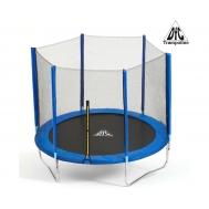 Батут DFC Trampoline Fitness с сеткой 8ft (304 см) синий