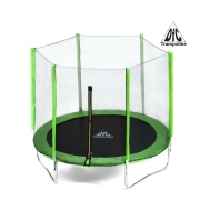 Батут DFC Trampoline Fitness с сеткой 12ft (365 см) зеленый