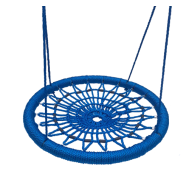 Качели-гнездо ХИТ 100 см общественные на канатах