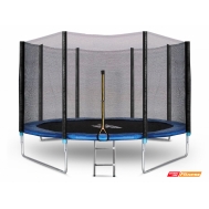 Батут START LINE 12 футов (366 см) с внешней сеткой и лестницей