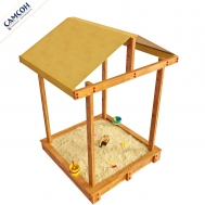 Песочница ДЮНА С КРЫШЕЙ Самсон (лак сосна)