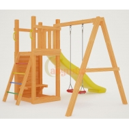 Детская площадка Савушка Мастер-6 с качелями