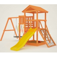 Детская площадка Савушка Мастер 2 с качелями-гнездо 1 метр