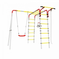 Детский спортивный комплекс для дачи ВЕСЕЛАЯ ЛУЖАЙКА-2 Romana R.103.25.04 (пластиковые качели)