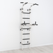 Шведская стенка с брусьями S10 Romana (01.21.7.06.410.04.00-02) белый антик/золото