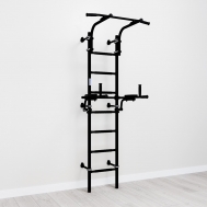 Шведская стенка с брусьями S10 Romana (01.21.7.06.410.04.00-02) черный матовый