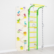 Шведская стенка ROMANA Next Skalolaz (01.21.8.06.490.03.00-24 + 6.08.00) зелёное яблоко