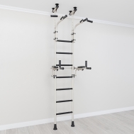 Комплекс шведская стенка с брусьями R10 Romana (01.20.7.06.410.04.00-02) белый антик/золото-черный