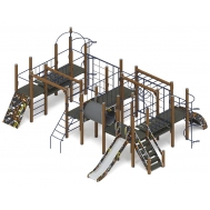 СПОРТ (Техно-оранжевый) детский игровой комплекс ДИК 2.06.01-02 (Н=1200)