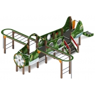 АЭРОПЛАН детский игровой комплекс ДИК 1.03.4.01-02.С (H=900)