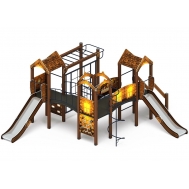 ГОРОДОК (Эко) детский игровой комплекс ДИК 2.01.3.01-02 (Н=1200)
