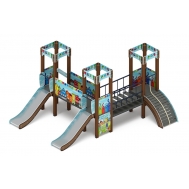 КОРОЛЕВСТВО (коты) детский игровой комплекс ДИК 1.15.03-11 (H=900)