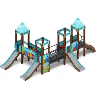 КОРОЛЕВСТВО (Коты) детский игровой комплекс ДИК 1.15.04-21 (H=900)