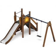 СЧАСТЛИВОЕ ДЕТСТВО (Эко) детский игровой комплекс ДИК 2.01.03-02 (H=1200)