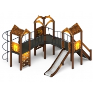 ГОРОДОК (Эко) детский игровой комплекс ДИК 2.01.3.03-02 (Н=1200)