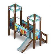 КОРОЛЕВСТВО (коты) детский игровой комплекс ДИК 1.15.02-11 (H=750)