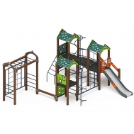 ГОРОДОК (Город) детский игровой комплекс ДИК 2.01.3.04-01 (H=1200)