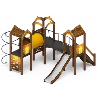 ГОРОДОК (Эко) детский игровой комплекс ДИК 2.01.3.03-22 (Н=1200)