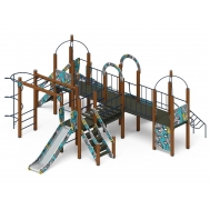 НАВИНА (Техно-голубой) детский игровой комплекс ДИК 2.09.07-01 (Н=1200)